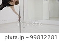 Fit woman dancing erotic dance in studio 99832281