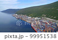 Aerial view of a port, Magadan, Russia. 99951538