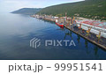 Aerial view of a port, Magadan, Russia. 99951541