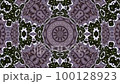 A moving pulsating kaleidoscopic mandala vibrates. 100128923