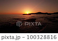 夕日の浜辺11 100328816