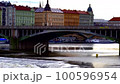 Prague city and Danube river 100596954