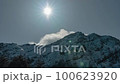 Yatsugatake winter time lapse Mt. Akadake and the rays of the sun 100623920