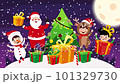 Christmas Animation With Cartoon Characters 101329730