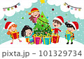 Christmas Animation With Cartoon Characters 101329734