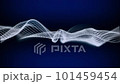 Abstract digital particle wave and lights background ,animation cyber or technology background. 101459454
