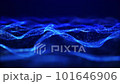 Abstract digital particle wave and light abstract background ,animation cyber or technology background 101646906