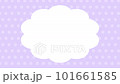 Cloud frame and dot pattern loop animation purple 101661585