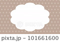 Cloud frame and dot pattern loop animation Brown 101661600