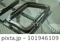 Furniture board production process. metal frame painting 101946109