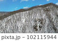 日本の北海道の帯広の雪景色をドローン空撮 102115944