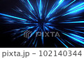 Blue glow light rays with time warp on rotate and zoom in effect background.  102140344