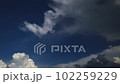 Time lapse storm is coming. Dramatic rain clouds approach the hill 102259229