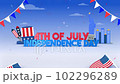 4th of July Independence Day Greeting 102296289