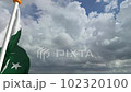 Pakistan Flag waving animation. Concept of 14 August, Independence Day, 23 march, Kashmir day, Pakistan day, Celebrate Sun Flare 102320100