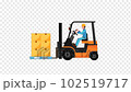 Transportation of goods by forklift 102519717
