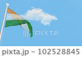 Indian Flag waving animation. Concept of 15 August, Independence Day, Republic Day, Gandhi Jayanti day 102528845