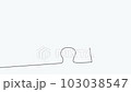 connected puzzle pieces of one continuous line drawn. Jigsaw puzzle element. 4K animation 103038547