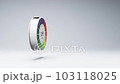 Litmus Paper Wheel Spinning on Studio Light Gray Background 103118025