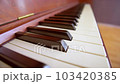 antique piano keyboard 103420385