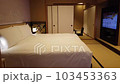 Japanese-style bedroom in a luxury hotel 103453363