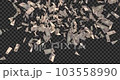 Scatter a lot of 10,000 yen bills in the sky _ with alpha channel _ depth map 103558990