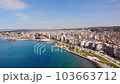 Aerial view of beautiful costal shore in Vlore, Albania 103663712