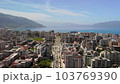 Aerial view of beautiful costal shore in Vlore, Albania 103769390
