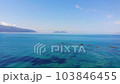 Aerial view of beautiful costal shore in Vlore, Albania 103846455