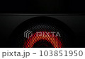 Closeup at moving sub-woofer with red backlight, light music, color music. Speaker part music. Background. 103851950