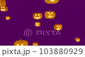 Halloween pumpkin floating loop background 103880929