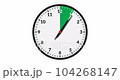 Animated Wall Clock Showing A Green Time Interval, 11 Hours 104268147