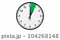 Animated Wall Clock Showing A Green Time Interval, 10 Hours 104268148