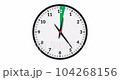Animated Wall Clock Showing A Green Time Interval, 2 Hours 104268156