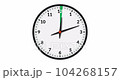 Animated Wall Clock Showing A Green Time Interval, 1 Hour 104268157