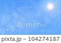 realistic sunny day blue sky background 104274187