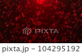 Red luxury bokeh on particles floating in the air. Black backgrounds. Loop Animation 104295192
