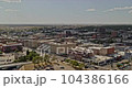 Cheyenne Wyoming Aerial v1 orbiting shot of downtown cityscape with drone flying above central avenue and warren avenue from union pacific railroad - Shot with Inspire 2, X7 camera - August 2020 104386166