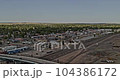 Cheyenne Wyoming Aerial v7 circular pan shot showing the marshalling yard and surrounding townscape in daytime - Shot with Inspire 2, X7 camera - August 2020 104386172