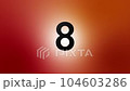 Countdown 10 seconds red background 104603286
