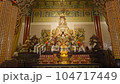 中國寺廟天后宮的雕像和天花板裝飾[馬來西亞] 104717449