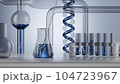 Laboratory dishes on the table 104723967