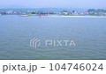 Drone shot of the underwater torii gate in Tara Town, Saga Prefecture 104746024