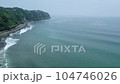 Drone shot of the landscape of the tranquil peninsula in Unzen City, Nagasaki Prefecture 104746026