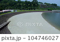 Drone shot of Shirahama Beach in Tara Town, Saga Prefecture 104746027