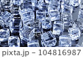 Ice Cubes at reflective table 104816987