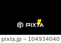 かわいいチョウチョが左から右へ飛んでいくアニメーション（5秒） 104934040