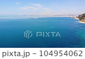 Aerial view of beautiful costal shore in Vlore, Albania 104954062
