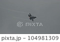 US Airforce F-35 stealth fighter jet during high speed flight and manoeuvres 104981309