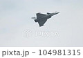Dassault Rafale fighter jet preforming high speed manoeuvres showing its abilities 104981315